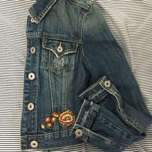 Embellished jean jacket